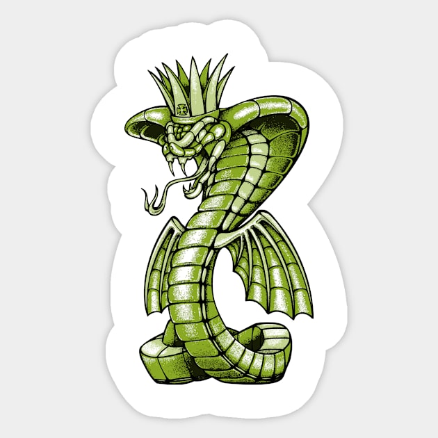 King Snake Sticker by viSionDesign